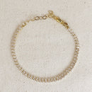 18k Gold Filled 4mm Marquise Tennis Bracelet by GoldFi