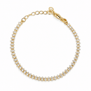 18k Gold Filled 4mm Marquise Tennis Bracelet Bracelets by GoldFi