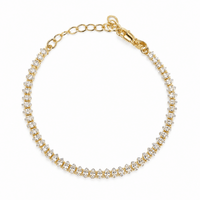 18k Gold Filled 4mm Marquise Tennis Bracelet