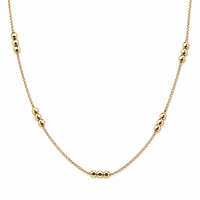 18k Gold Filled Bead Detailed Box Chain
