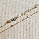 18k Gold Filled CZ Bezel Bracelet - Red Bird Road