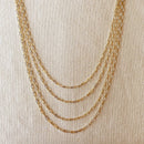 18k Gold Filled Short Link Paperclip Chain: 18 by GoldFi