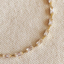 18k Gold Filled Sideway Baguette Tennis Bracelet by GoldFi