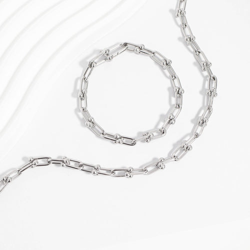 18k Gold Hardware Chain Bracelet by WJW