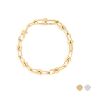18k Gold Hardware Chain Bracelet by WJW