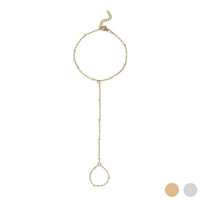 18K Gold Satellite Hand Chain