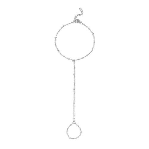 18K Gold Satellite Hand Chain by WJW