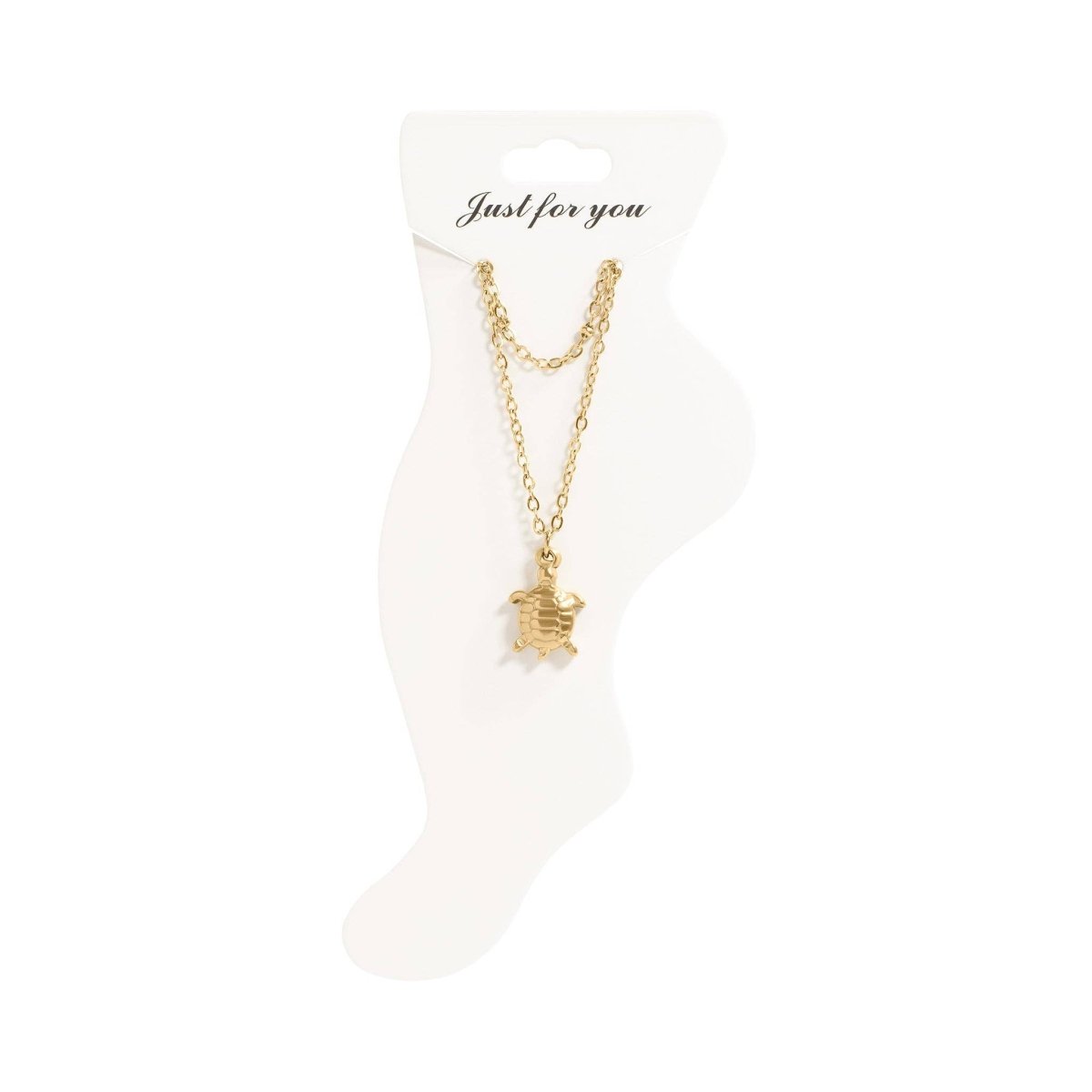 18K Gold Sea Turtle Anklet by WJW