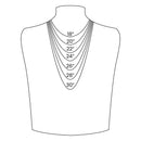 18k Gold Turquoise Rhinestone Tennis Chain Necklace