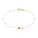 Solid Gold Forever Rose Bracelet by La Kaiser