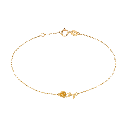 Solid Gold Forever Rose Bracelet by La Kaiser
