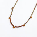 Felicity Fall Tundra Sapphire and Andalusite Gemstone Necklace