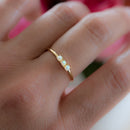 3 Stone Opal Ring Rings by Sami Jewels