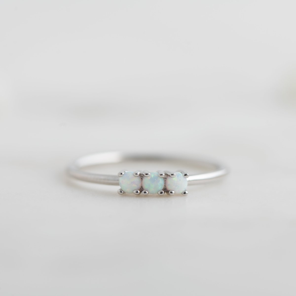 3 Stone Opal Ring Rings by Sami Jewels