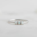 3 Stone Opal Ring Rings by Sami Jewels