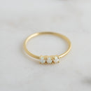3 Stone Opal Ring Rings by Sami Jewels