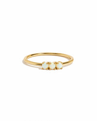 3 Stone Opal Ring