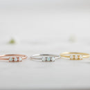 3 Stone Opal Ring Rings by Sami Jewels