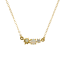 3 Wishes Pendant Gold Vermeil, Opal and Diamond Necklace Necklace by La Kaiser