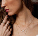 3 Wishes Pendant Gold Vermeil, Opal and Diamond Necklace Necklace by La Kaiser
