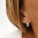 Daze Huggies- Blue Opal by Elizabeth Stone Jewelry