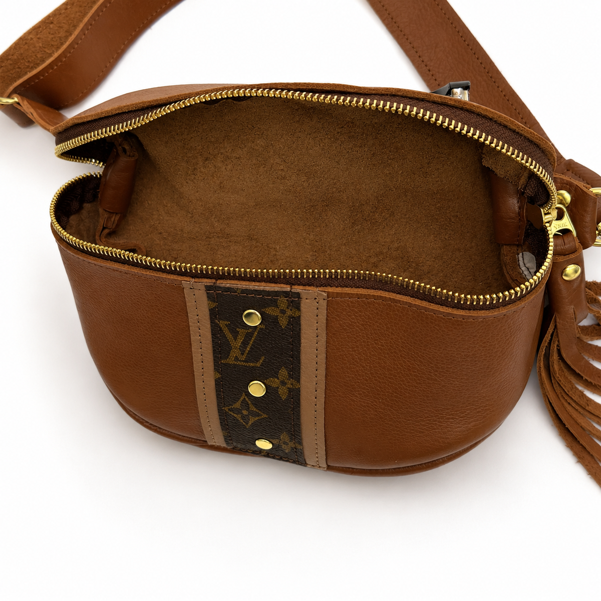 Britt Belt Bag - Upcycled Monogram - Sienna by Beaudin