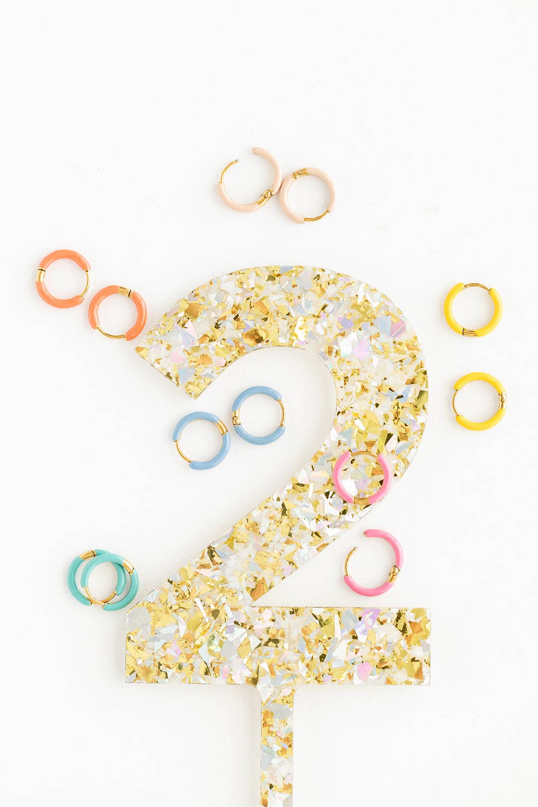 Enamel Hoop: Pink