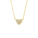 14kt Gold Forever Loved Diamond Heart Pendant by La Kaiser