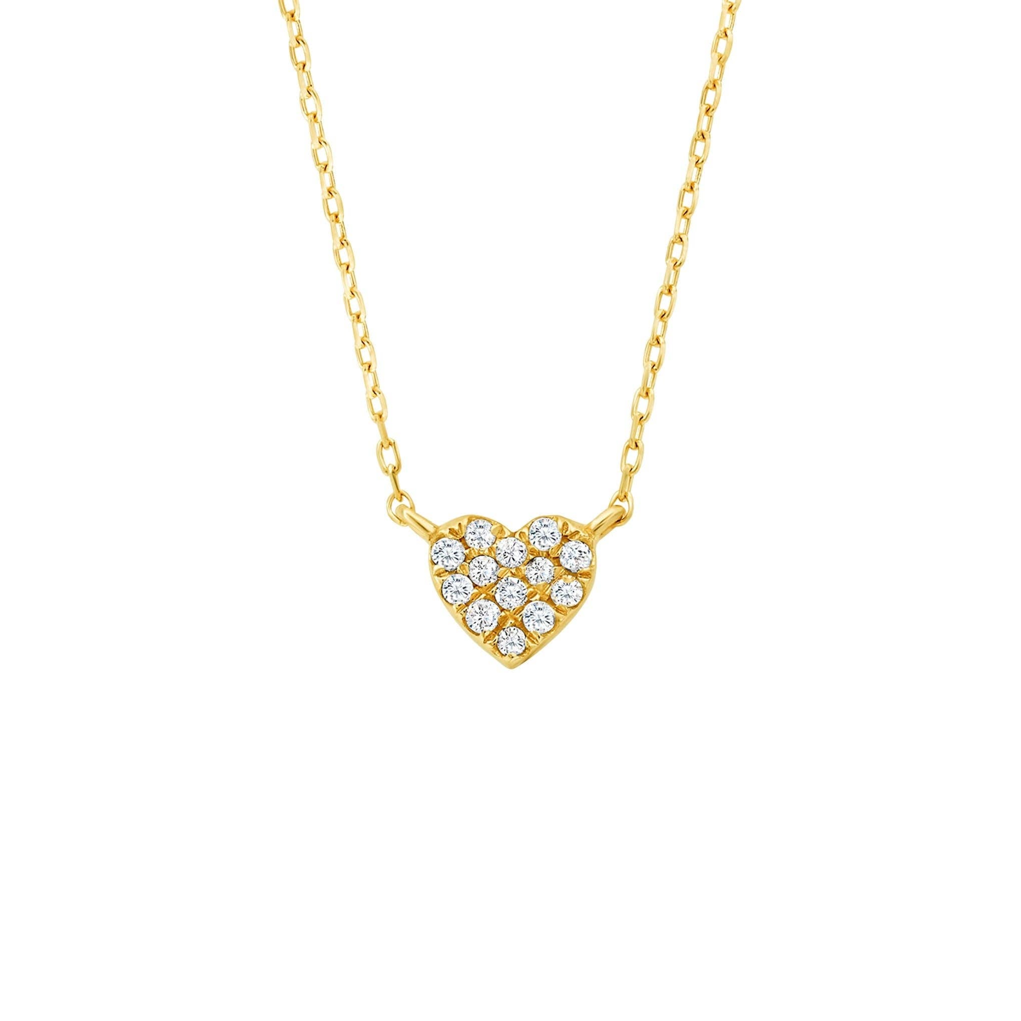 14kt Gold Forever Loved Diamond Heart Pendant by La Kaiser