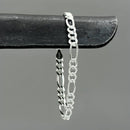 5mm Sterling Silver Figaro Bracelet by Something Silver