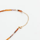 Felicity Fall Tundra Sapphire and Andalusite Gemstone Necklace