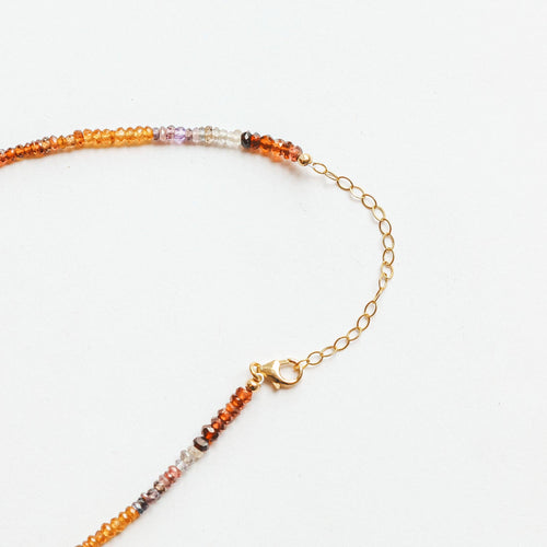 Felicity Fall Tundra Sapphire and Andalusite Gemstone Necklace