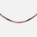Multicolour Green Tourmaline | Pink Green Beaded