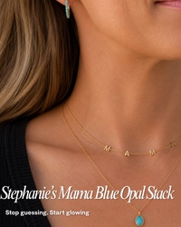 Stephanie’s “Mama” Blue Opal Stack