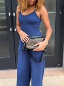 Upcycled Full Front Louis Vuitton Britt Belt Bag In Bronze Leather by Beaudin Wholesale