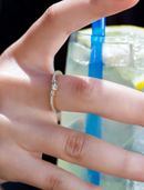 14k Gold Diamond Baguette Stacking Ring