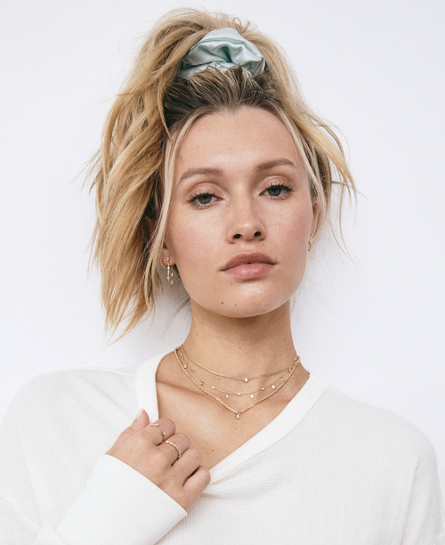 14k Gold Diamond Pendant on Rope Chain Necklace