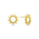 A Good Life Open Sun Studs - Elegant Gold Earrings - Red Bird Road