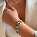 Tennis Bracelet - Blue Opal: 6.5 inch Bracelets by Elizabeth Stone Jewelry