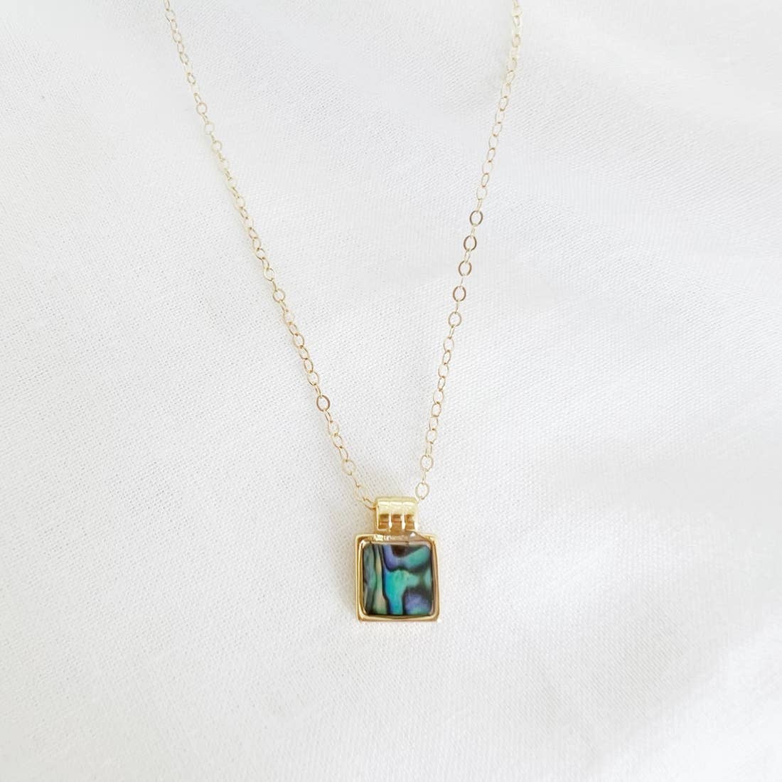 Aloha Abalone Shell Beach Gold Filled Necklace