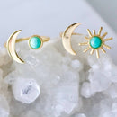 Amazonite Sun and Moon Ring