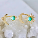 Amazonite Sun and Moon Ring