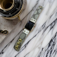 Apple Watch Band In Leather | Upcycled Gucci: Stone