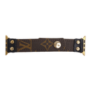 Apple Watch Band In Leather | Upcycled LV: Black