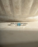 Aquamarine Cushion Ring Rings by Sami Jewels
