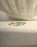 Aquamarine Cushion Ring Rings by Sami Jewels