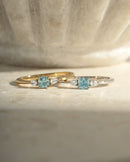 Aquamarine Cushion Ring