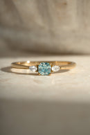 Aquamarine Cushion Ring