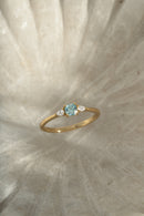 Aquamarine Cushion Ring