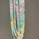 Aquamarine Heishi Pastel Gem Necklace
